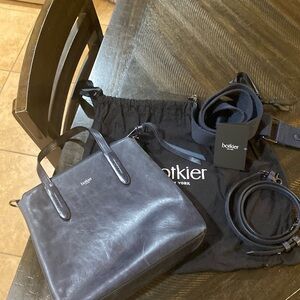 Botkier crossbody leather bag with 2 straps